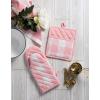 imageDII Buffalo Check Kitchen Collection Classic Farmhouse Kitchen Set Oven Mitt Gray ampamp White 2 PiecePink White