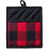 imageDII Buffalo Check Kitchen Collection Classic Farmhouse Kitchen Set Oven Mitt Gray ampamp White 2 PieceRed  Black