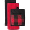 imageDII Buffalo Check Kitchen Collection Classic Farmhouse Kitchen Set Oven Mitt Gray ampamp White 2 PieceRed  Black