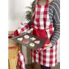 imageDII Buffalo Check Kitchen Collection Classic Farmhouse Kitchen Set Oven Mitt Gray ampamp White 2 PieceRed  White