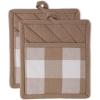 imageDII Buffalo Check Kitchen Collection Classic Farmhouse Kitchen Set Oven Mitt Gray ampamp White 2 PieceStone