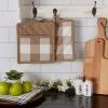 imageDII Buffalo Check Kitchen Collection Classic Farmhouse Kitchen Set Oven Mitt Gray ampamp White 2 PieceStone