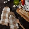 imageDII Buffalo Check Kitchen Collection Classic Farmhouse Kitchen Set Oven Mitt Gray ampamp White 2 PieceStone