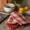 imageDII Buffalo Check Kitchen Collection Classic Farmhouse Kitchen Set Oven Mitt Gray ampamp White 2 PieceVintage Red