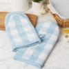 imageDII Buffalo Check Kitchen Collection Classic Farmhouse Kitchen Set Oven Mitt Gray ampamp White 2 PieceWhite  Light Blue