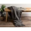 imageDII Chenille Luxury Thick Woven Throw with Fringe 50x60 CreamGray