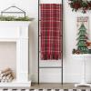 imageDII Christmas Plaid Dcor Collection Recycled Cotton Throw Size Holiday Blankets 50x60 Tartan Holly RedTartan Holly Red