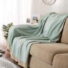 imageDII Diamond Stitch Woven Throw Organic Modern 50 x 60 AquaAqua