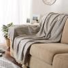 imageDII Diamond Stitch Woven Throw Organic Modern 50 x 60 AquaGray
