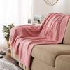 imageDII Diamond Stitch Woven Throw Organic Modern 50 x 60 AquaRose