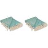 imageDII Diamond Throw Collection Cotton Woven 50x60 TealTeal