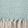 imageDII Diamond Throw Collection Woven Cotton 50x60 CinnamonAqua