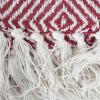 imageDII Diamond Throw Collection Woven Cotton 50x60 CinnamonBarn Red