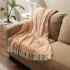 imageDII Diamond Throw Collection Woven Cotton 50x60 CinnamonPumpkin Spice