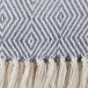 imageDII Diamond Throw Collection Woven Cotton 50x60 Stonewash Blue
