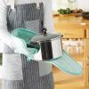 imageDII Double Strip Chef Kitchen Cooking ampamp Baking Collection Pan Handle Set 6x3 Aqua 3 PieceAqua