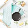 imageDII Double Strip Chef Kitchen Cooking ampamp Baking Collection Pan Handle Set 6x3 Aqua 3 PieceAqua