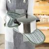 imageDII Double Strip Chef Kitchen Cooking ampamp Baking Collection Pan Handle Set 6x3 Aqua 3 PieceArtichoke Green