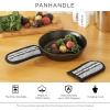 imageDII Double Strip Chef Kitchen Cooking ampamp Baking Collection Pan Handle Set 6x3 Aqua 3 PieceBarn Red
