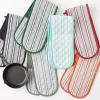 imageDII Double Strip Chef Kitchen Cooking ampamp Baking Collection Pan Handle Set 6x3 Aqua 3 PieceBarn Red