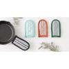 imageDII Double Strip Chef Kitchen Cooking ampamp Baking Collection Pan Handle Set 6x3 Aqua 3 PieceBlack