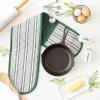 imageDII Double Strip Chef Kitchen Cooking ampamp Baking Collection Pan Handle Set 6x3 Aqua 3 PieceDark Green