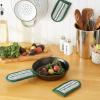 imageDII Double Strip Chef Kitchen Cooking ampamp Baking Collection Pan Handle Set 6x3 Aqua 3 PieceDark Green