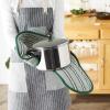 imageDII Double Strip Chef Kitchen Cooking ampamp Baking Collection Pan Handle Set 6x3 Aqua 3 PieceDark Green