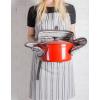 imageDII Double Strip Chef Kitchen Cooking ampamp Baking Collection Pan Handle Set 6x3 Aqua 3 PieceMineral Gray