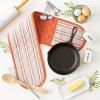 imageDII Double Strip Chef Kitchen Cooking ampamp Baking Collection Pan Handle Set 6x3 Aqua 3 PieceSpice