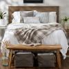 imageDII Farmhouse Plaid Collection Plush Throw 50x60 GrayGray