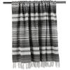 imageDII Farmhouse Woven Throw 50x60 with 3quot Fringe French Blue 1 PieceBlack