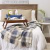 imageDII Farmhouse Woven Throw 50x60 with 3quot Fringe French Blue 1 PieceFrench Blue