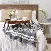imageDII Farmhouse Woven Throw 50x60 with 3quot Fringe French Blue 1 PieceFrench Blue