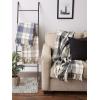 imageDII Farmhouse Woven Throw 50x60 with 3quot Fringe French Blue 1 PieceFrench Blue