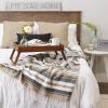 imageDII Farmhouse Woven Throw 50x60 with 3quot Fringe French Blue 1 PieceStone