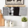 imageDII Gingham Check Kitchen Collection Navy Potholder SetBlack