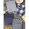 imageDII Gingham Check Kitchen Collection Navy Potholder SetNavy