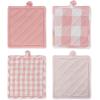 imageDII Gingham Check Kitchen Collection Navy Potholder SetPink