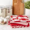 imageDII Gingham Check Kitchen Collection Navy Potholder SetRed
