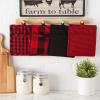 imageDII Gingham Check Kitchen Collection Navy Potholder SetRedBlack