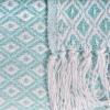 imageDII Global Mini Diamond Woven Throw 50x60 Nautical BlueAqua