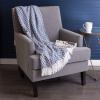 imageDII Global Mini Diamond Woven Throw 50x60 Nautical BlueNautical Blue