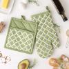 imageDII Lattice Basics Collection Kitchen Essentials Pan Handle Set Nautical Blue 3 PieceAntique Green