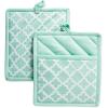 imageDII Lattice Basics Collection Kitchen Essentials Pan Handle Set Nautical Blue 3 PieceAqua