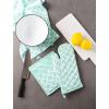 imageDII Lattice Basics Collection Kitchen Essentials Pan Handle Set Nautical Blue 3 PieceAqua