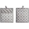 imageDII Lattice Basics Collection Kitchen Essentials Pan Handle Set Nautical Blue 3 PieceGray