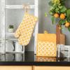 imageDII Lattice Basics Collection Kitchen Essentials Pan Handle Set Nautical Blue 3 PieceHoney Gold