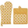 imageDII Lattice Basics Collection Kitchen Essentials Pan Handle Set Nautical Blue 3 PieceHoney Gold
