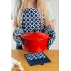 imageDII Lattice Basics Collection Kitchen Essentials Pan Handle Set Nautical Blue 3 PieceNautical Blue